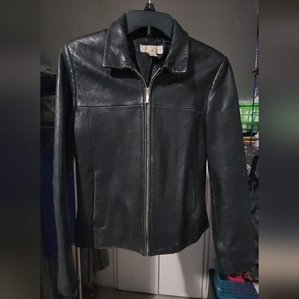 Women's Black leather jacket